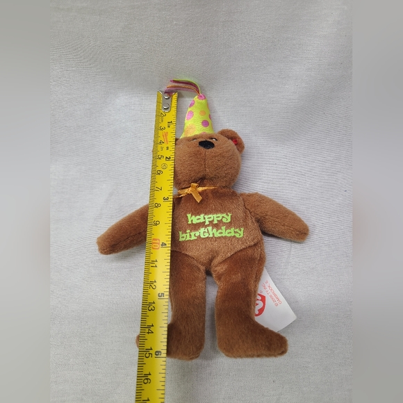 Celebration Birthday Bear TY Teenie Beanie Baby#30 2009 McDonalds Happy Meal Toy - Picture 4 of 4